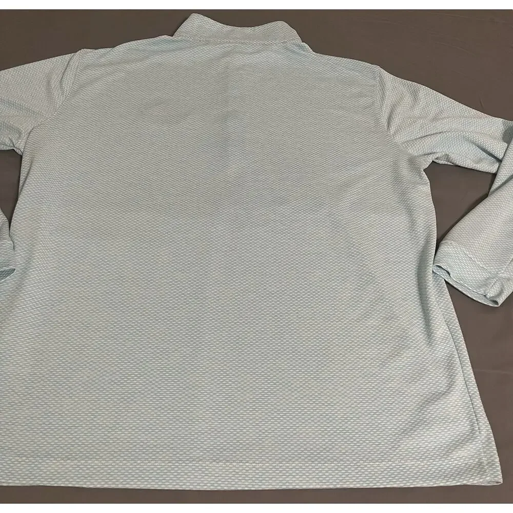 Columbia Men’s 1/4 Zip Pullover XL Light Blue Kentucky Derby Excellent